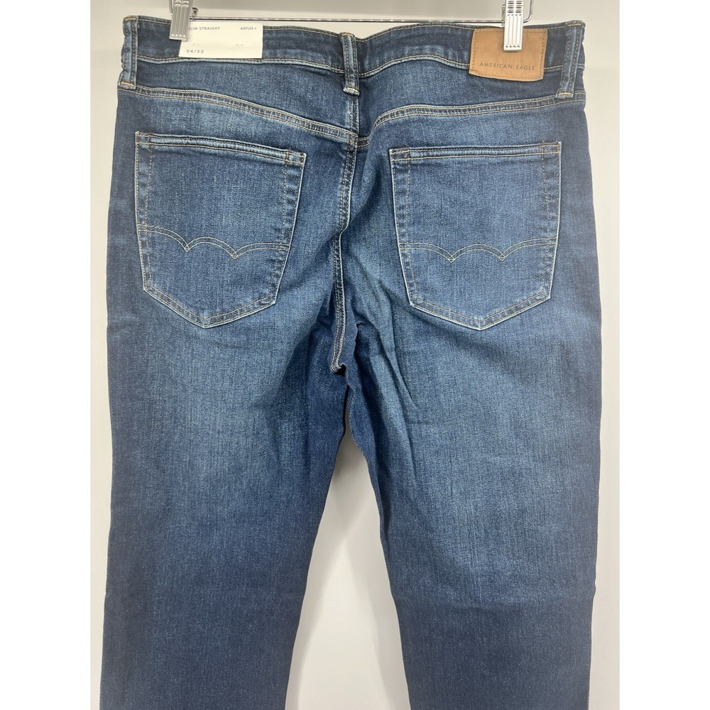 American Eagle Slim Straight Airflex+ Jeans Tagged 34/32 Actual 36/31 New - Picture 5 of 7
